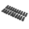 Miniatyrbilde 8 av 8: 20 stk. Glidelås i ekte skinn Stilig Uformelt mikrofiber skinn Glidelås-tagger Erstatning for ryggsekker Bagasje Svart Gullfarget tilbehør