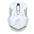 Miniatyrbillede 8 af 8: Trådløs mus 2.4G Trådløs Ergonomisk Design 3 DPI skridsikker rulle USB Genopladelig gamingmus til pc Bærbar computer Hvid