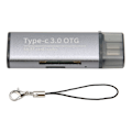Miniatyrbild 1 av 8: Lagringskortläsare Bärbart stöd Micro Storage Card 2 i 1 USB C 3.1 USB 3.0 minneskortläsare med 2 kontakter
