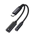 Miniatyrbilde 1 av 8: Type C til 3,5 mm hodetelefon- og laderadapter 2-i-1 USB C til 3,5 mm lydadapter
