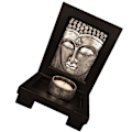 Miniatyrbild 2 av 8: Buddha rökelsehållare Utsökt vacker Zen stenljushållare för hotell Skönhetssalong Dekorera Silve Fri storlek