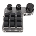Miniatyrbillede 8 af 8: Programmerbar makro-tastatur 9 taster 3 knapper USB Bluetooth-forbindelse OSU Gaming-tastatur til kontor, musik, medier