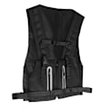 Miniatyrbillede 8 af 8: Udendørs reflekterende vest multifunktion polyester sikkerhed justerbar cykel vest sort