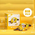 Miniatyrbillede 6 af 8: Bananer Tema Byggeklodser Sæt Mikro Byggeklodser Legetøj Ornament Sød Byggeklods Legetøj Dekoration 6033 16x12x6.4cm