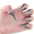 Pikkukuva 3 / 8: 10 kpl Halloween-asun kynnet Gothic Punk Sormukset Retro Nail Ring Claws Full Finger Sormukset