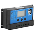Miniatyrbild 4 av 8: 30A LCD solcellsladdningsregulator 12V 24V automatisk identifiering helt 4-stegs PWM-styrning