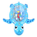 Miniatyrbillede 1 af 8: Oppustelig vandmåtte Tummy Time Skildpaddeformet fortykket babylegemåtte Blå
