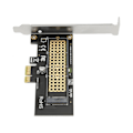 Miniatyrbillede 5 af 8: NVMe PCIe Adapter 5 Gbps Båndbredde NVME Interface Plug and Play PCIe til M.2 SSD Adapter med køleplade til M Key SSD