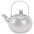 Miniatyrbillede 2 af 8: 304 rustfrit stål tekande flad bund induktion komfur vandkedel tekande med filter sølv 14cm 1L