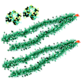 Pikkukuva 3 / 8: Shamrock Confetti Clover Tinsel Garland Lucky Irish Themed Craft Party Decorations