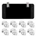 Miniatyrbilde 6 av 8: 8 stk. R11 Four Six Fingers Assistant Button Mobil Skyte Trigger Controller for PUBGSølv
