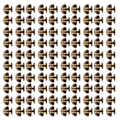 Miniatyrbild 5 av 8: 100 set svampnitar runt huvud 10 mm galvanisering halvcirkellegering Runt huvudnitar för punkkläder skor brons