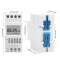 Miniatyrbilde 8 av 8: TM625Y Årssyklus Timer Relé Strømbryter Timer Din Rail 12 På 12 Av AC220V