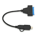 Pikkukuva 3 / 8: USB3.0 SATA -sovitin TypeC USB3.0 - SATA 7 15-nastainen helppokäyttöinen kaapeli ulkoisille 2,5 tuuman kiintolevyille tukee OTG:tä