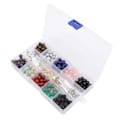 Miniatyrbillede 6 af 8: 240 stk Lava Rock Stone Beads Kit 10 Styles Multicolors 8 mm Diameter til DIY armbånd smykker fremstilling