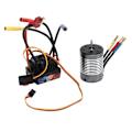 Miniatyrbild 5 av 8: Borstlös motor 3500KV Vattentät Snabb värmeavledning Överhettningsskydd RC-motor med 80A ESC för 1/8 1/10 RC