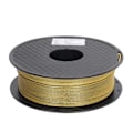 Miniatyrbillede 1 af 5: Silke PLA Filament 1.75mm Dobbelt Farve Tilstopningsfri Dikromatisk Spole Skinnende 3D Printer Forbrugsvare Guld og Sort