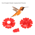 Pikkukuva 3 / 6: Hummingbird syöttölaitteen varaosat - 30 set riippuvia lintujen ruokintaportteja, punaisia ​​puutarhatarvikkeita red