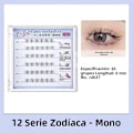 Miniatyrbild 1 av 5: Limfria Falska Ögonfransar Zodiac-serien 12 Stjärntecken C-Kurvor 0.05mm Segmenterade Självhäftande Syntetiskt Hår Längd 1cm-1.5cm U637