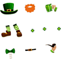 Miniatyrbilde 1 av 5: 1 Sett med Patrick's Day Assortert Design Dekaler Patricks Magnetiske Elementer Tema Sugekopp Kjøleskapsmagneter
