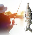Miniatyrbillede 3 af 8: 11 cm kunstig fiskeagn af plast, flerdelt synkende wobbler kroge gear (JM040-1)