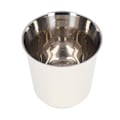 Miniatyrbillede 4 af 8: Kaffekrus 304 Rustfrit Stål Bred Mund Design Hvid Dobbeltlag God varmeisolering Vandkop80ml