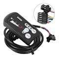 Miniatyrbillede 7 af 8: EBicycle Lithium Batteri LED Meter S800 Display Horisontal Sort &amp; Hvid skærm (36V)