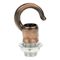 Miniatyrbillede 8 af 8: 10 stk. zinklegering åbning lanterne lysekrone hængende ring krog lys DIY dekoration tilbehør rød bronze