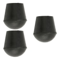 Miniatyrbild 7 av 8: 3 st Kryckspetsar 22 mm innerdiameter Gummimaterial Inbyggd kopparplatta Gåkäppspetsar för utbyte
