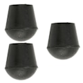 Miniatyrbilde 7 av 8: 3 STK krykkespisser 22 mm indre diameter gummimateriale Innebygd kobberplate spadestokkspisser for utskifting
