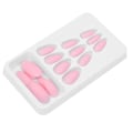 Pikkukuva 2 / 8: 24 kpl Nail Art Tips Set Matt Pure Color Tekokynnet Tekokynnet Täyskantiset cover F124
