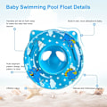 Miniatyrbillede 4 af 5: Oppustelig baby pool float med sæde - 2-delt sæt, egnet til 6-36 måneder