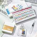 Miniatyrbillede 2 af 5: Rejseklar Malepalet Bundle, Mini Rejse Malepalet Akryl, C