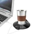 Miniatyrbilde 7 av 7: Dual Purpose USB Power Coaster og kaffekoppisolert matte (svart)