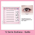 Miniatyrbild 1 av 5: Limfria Falska Ögonfransar Zodiac-serien 12 Tecken C-kurvor 0.05mm Segmenterade Självhäftande Syntetiskt Hår Längd 1cm-1.5cm U638