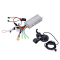 Miniatyrbild 6 av 8: 36V 48V 500W 2 i 1 Motor Borstlös Controller Vattentät LH100 LCD Display Panel Kit för Elcykel Scooter