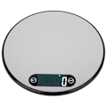 Miniatyrbillede 7 af 8: Mini Digitalt Elektronisk Rundt Rustfrit Stål Vægt 5kg/1g Køkken Bagning Vægt Tilbehør Sort