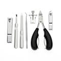 Miniatyrbillede 5 af 8: 7 stk Manicure Sæt Rustfrit Stål Manicure Pedicure Kit Grooming Kit Negleklippere