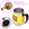 Miniatyrbild 3 av 8: Elektrisk kaffemugg med omrörning, självomrörande magnetisk mugg (gul)