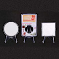 Miniatyrbillede 3 af 7: 12 stk. Mini Akryl Display Stander Transparent Mønt Display Staffeli til Hjem Butik Udstillinger