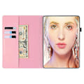 Miniatyrbild 5 av 5: För Huawei Enjoy Tablet 2 10.1 / Matepad T 10s Färgad Ritning Horisontell Flip PU Läderfodral Med Hållare & Kortplatser & Plånbok Zekai Flamingo