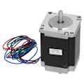 Miniatyrbillede 5 af 8: 57 Steppermotor 4 ledning 1,8NM 1,8° vinkel Lavstøjsmaskintransmissionsdele 24V 3A 72W57HS7630B4 Dobbeltaksel