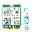 Miniatyrbillede 5 af 5: 1650i AX201NGW WiFi-kort 3000Mbps WIFI6 2.4G/5G Dual-Band Cnvio2 Bluetooth 5.1 Trådløs WiFi Adapter-B14