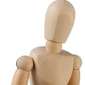 Miniatyrbillede 5 af 5: Kunstnerisk Træ Mannequin Skitsemodel