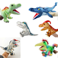 Miniatyrbilde 2 av 4: Dinosaur Plysjleker Ankylosaurus Hånddukke Simulering Dinosaur Plysjleke Realistisk Dukke, Søt Rollespill, Interaktive Pedagogiske Leker for Barn