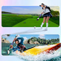 Miniatyrbilde 4 av 5: For 3 VR Golf Spillkontroller Håndtak Svart