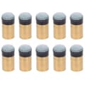 10 st Biljard Snooker Pool Kö Pole Tip Ersättningsdelar Skruv Koppar PU Läder (10MM)