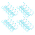 Miniatyrbilde 5 av 8: Bindende ringer holder 60 ark papir 11mm bindings tykkelse gratis skriving enkel bruk kontorrekvisita gjennomsiktig blå