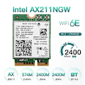 Miniatyrbillede 4 af 5: WiFi 6E AX211NGW Tri Band 2.4G/5G/6Ghz Trådløst Netværks Wifi Kort kompatibelt med Bluetooth 5.2 AX211 M.2 CNVio