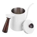 Miniatyrbillede 7 af 8: 700 ml hånddryp kaffekande 304 rustfrit stål lang tud kaffebrygningskedel med træhåndtag